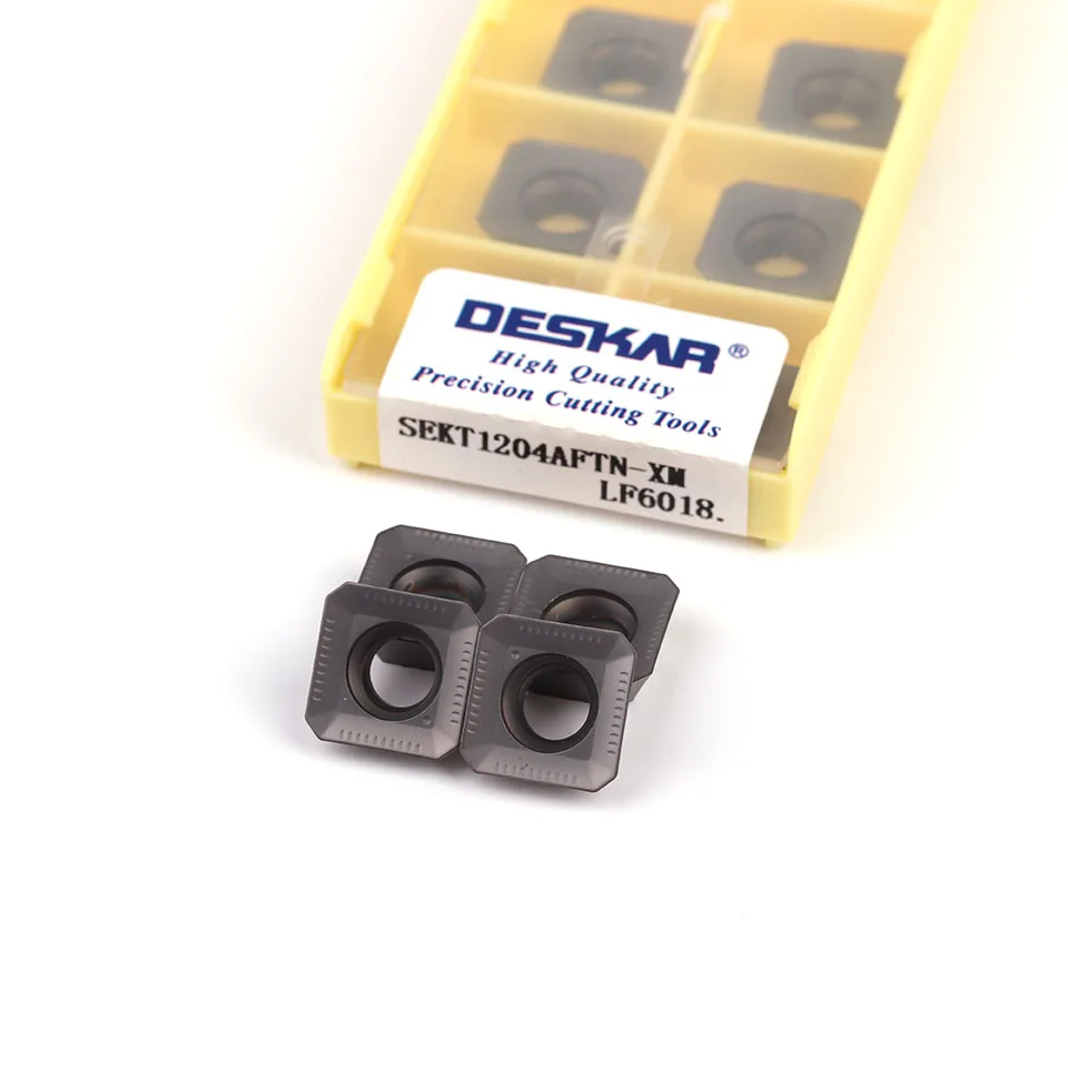 DESKAR SEKT1204 AFTN XM LF6018 LDA Lathe Milling Insert Carbide Blade CNC Machining Milling Turning Tools sekt 1204 Insert