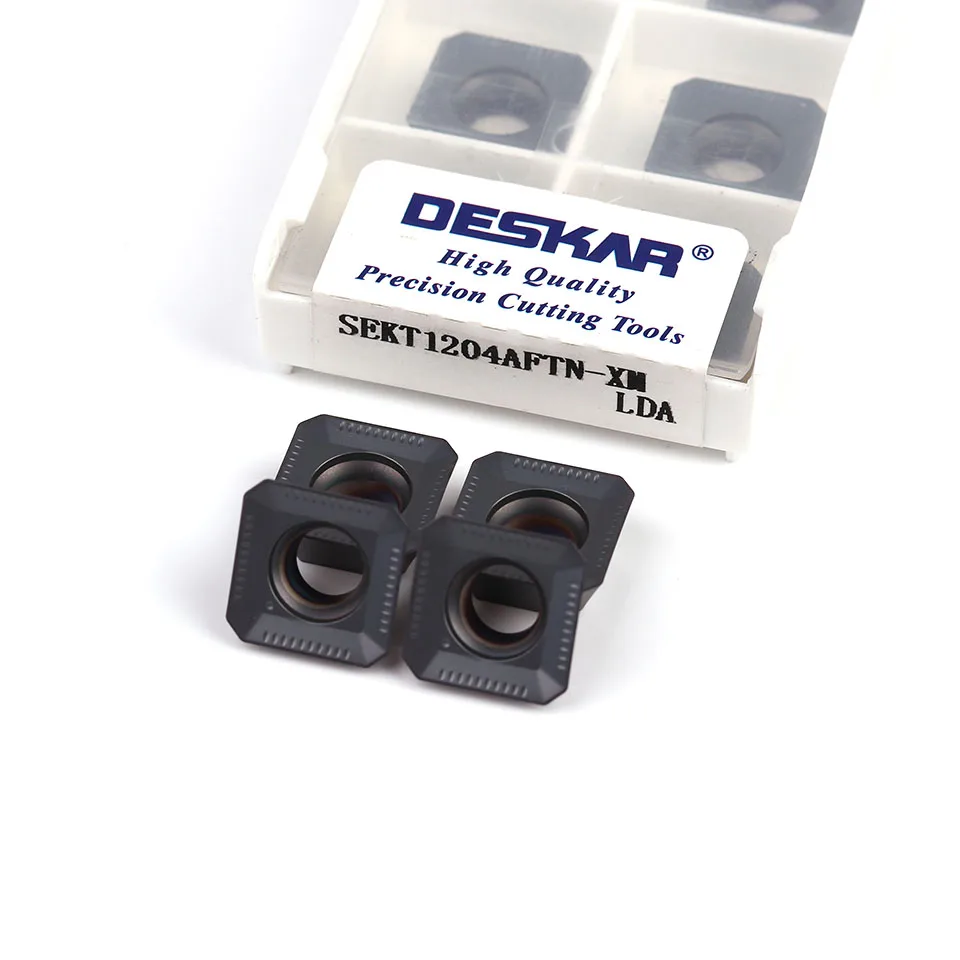 DESKAR SEKT1204 AFTN XM LF6018 LDA Lathe Milling Insert Carbide Blade CNC Machining Milling Turning Tools sekt 1204 Insert