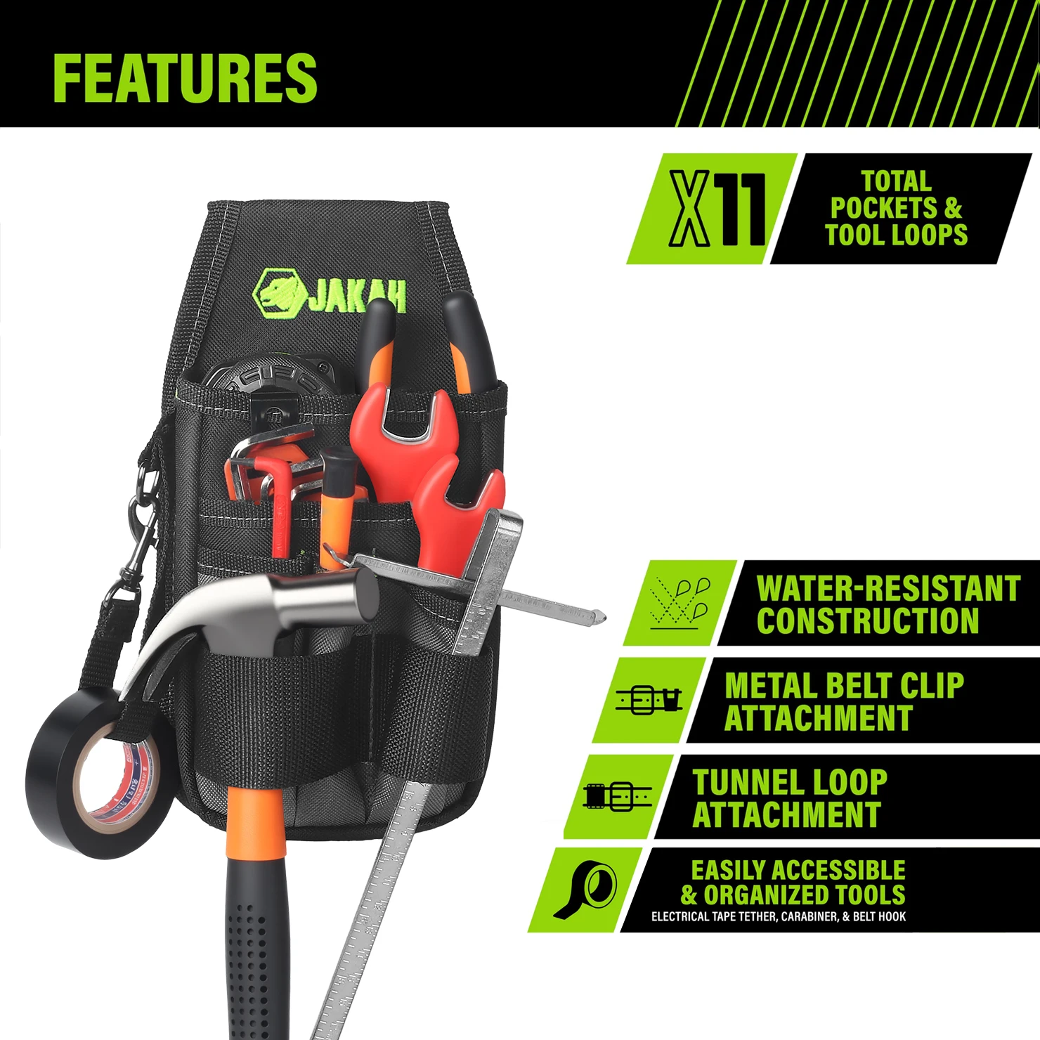 Mini Organizer: Durable & Compact Nylon Tool Holder for Tool Belts