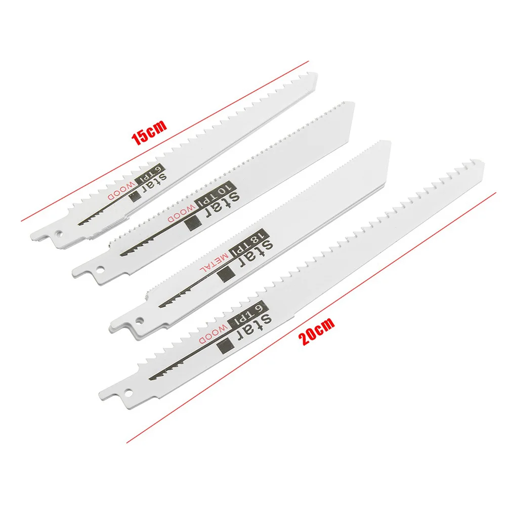 STONEGO 10PCS Reciprocating Saw Blade Jig Saw Blades For Wood/Metal Cutting Woodworking Tools Stonego Power Tool Accessories