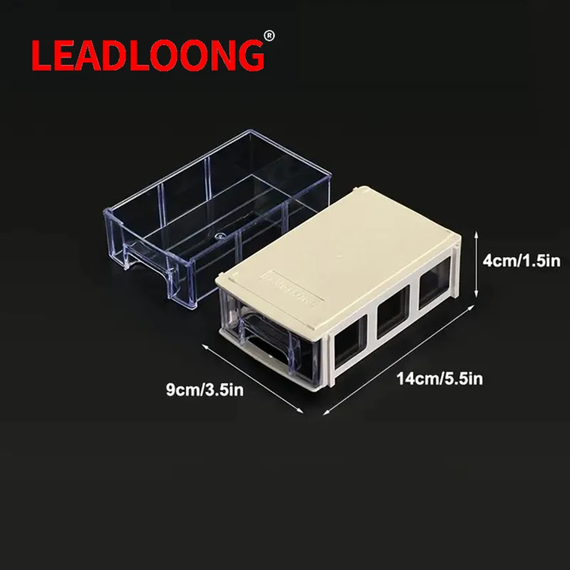 LEADLOONG 8/16pcs 14x9x4cm/5.5x3.5x1.5Inch Screw Parts Crafts Thread Organizer Mini Drawer Home Organization And Storage Bin