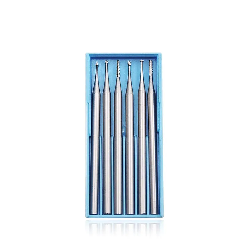 6pcs/set 2.35 Handle Tungsten Steel Engraving Cutter Electric Hollow New 204 Threading Machine Olive Core Carving Cut 1.0-2.3mm