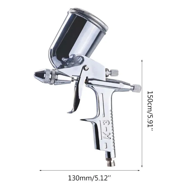125ml Mini Spray Gun 0.5mm Nozzle Pneumatic Sprayer Professional Car Painting Repair Airbrush