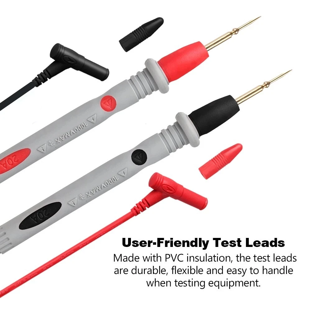 10A 20A 1000V Probe Test Leads Pin For Digital Multimeter Needle Tip Multi Meter Tester Lead Probe Wire Pen Cable