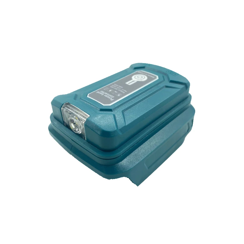 For Makita/HongSong/BoDa/FoGo 18V Li-ion Battery Adapter With LED Lamp Flashlight Dual USB Type C Mobile Phone Charger