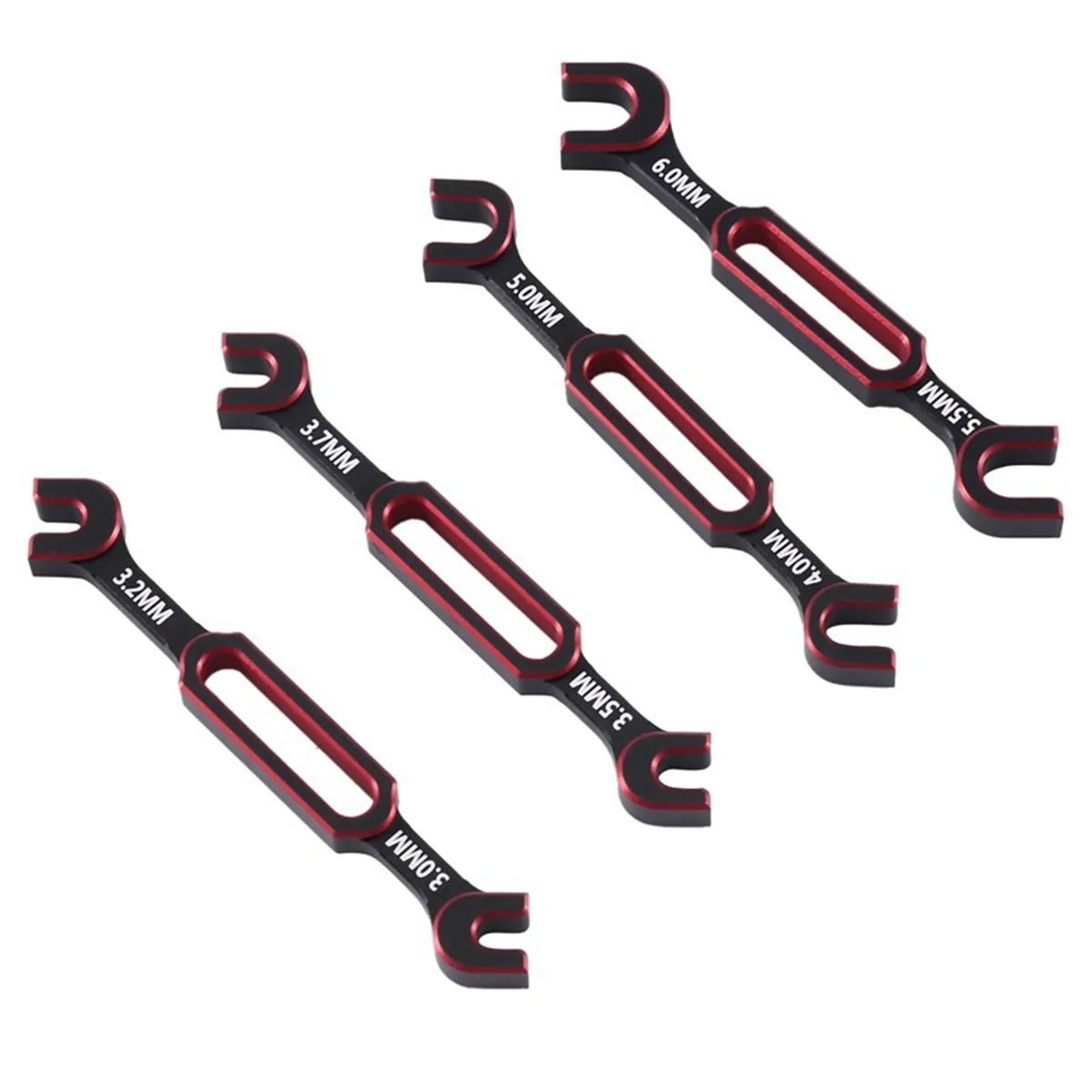 4Pcs/Set Wrench 3/3.2/3.5/3.7/4/5/5.5/6mm Turnbuckle Nut Ball End Joint Remover Universal Tool For RC Car Accessory Repair Tools