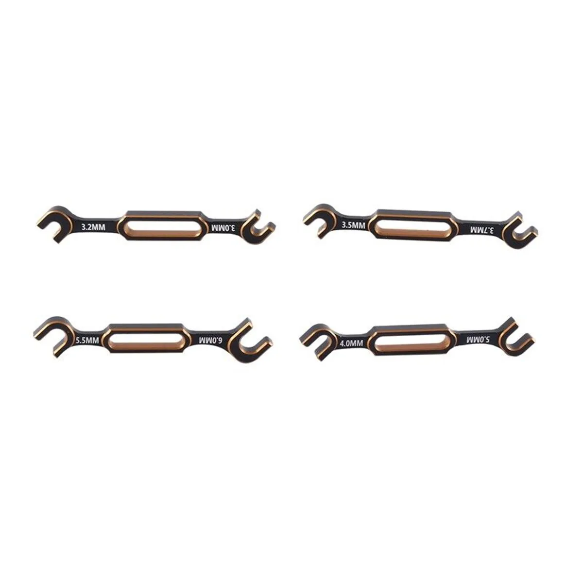 4Pcs/Set Wrench 3/3.2/3.5/3.7/4/5/5.5/6mm Turnbuckle Nut Ball End Joint Remover Universal Tool For RC Car Accessory Repair Tools