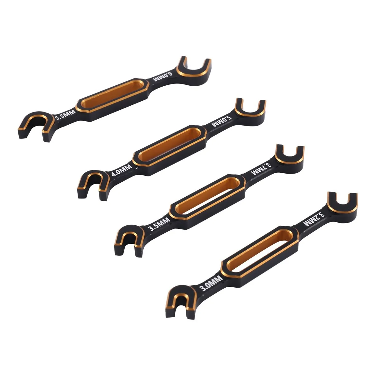 4Pcs/Set Wrench 3/3.2/3.5/3.7/4/5/5.5/6mm Turnbuckle Nut Ball End Joint Remover Universal Tool For RC Car Accessory Repair Tools