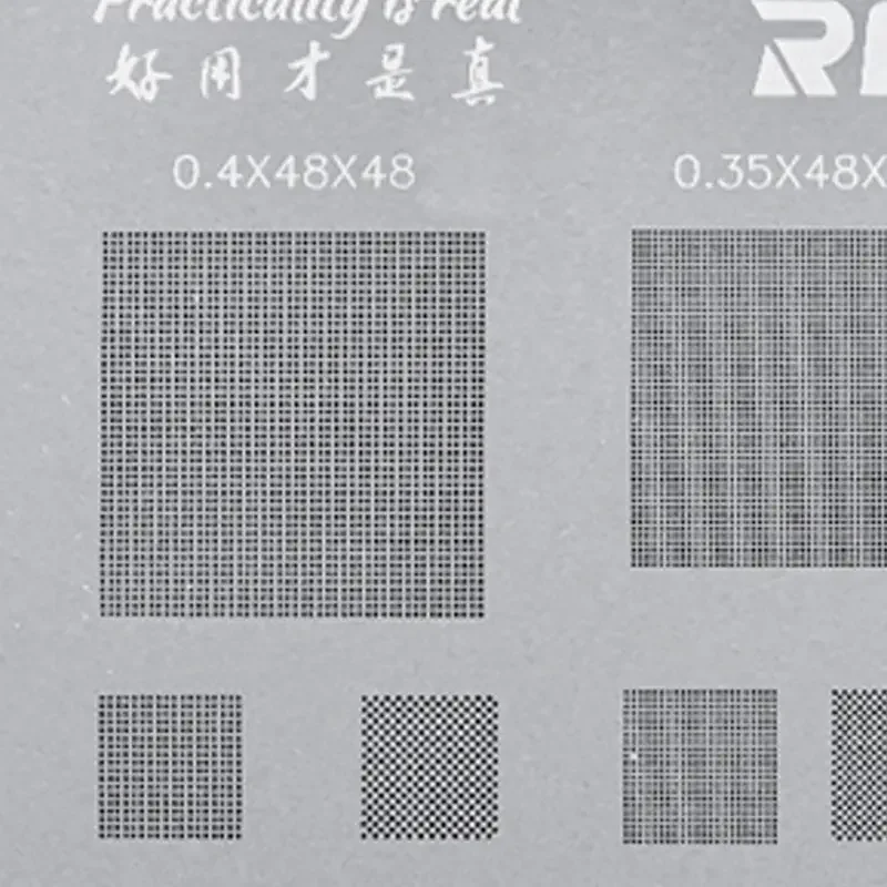 RELIFE Multi-Purpose BGA Stencil for 0.3/0.35/0.4/0.5/Parallel/45 Degree Hole Universal Solder BGA Reballing Stencil Solder Net