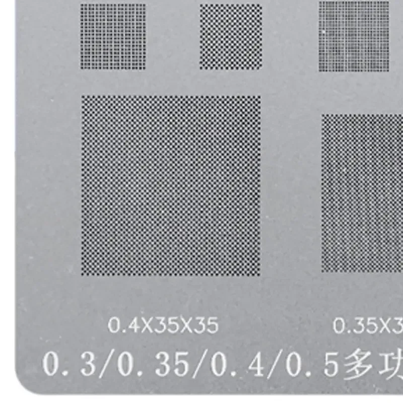 RELIFE Multi-Purpose BGA Stencil for 0.3/0.35/0.4/0.5/Parallel/45 Degree Hole Universal Solder BGA Reballing Stencil Solder Net
