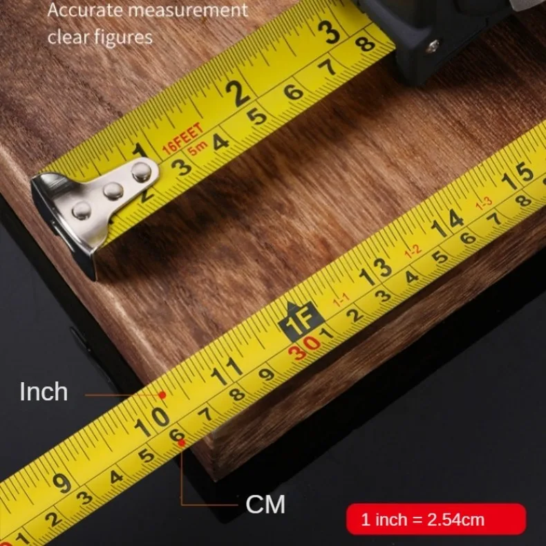 3M/5M/7.5M/10M Metric and Inche Tape Measure Retractable Thickened Wear-Resistant Steel Measuring Tape Household Measuring Tools