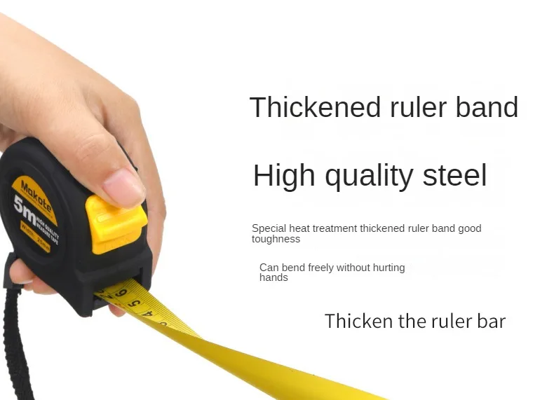 3M/5M/7.5M/10M Metric and Inche Tape Measure Retractable Thickened Wear-Resistant Steel Measuring Tape Household Measuring Tools