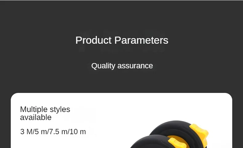 3M/5M/7.5M/10M Metric and Inche Tape Measure Retractable Thickened Wear-Resistant Steel Measuring Tape Household Measuring Tools