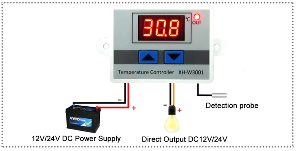 W3001 W3002 W3005 W1088 W1099 Digital Display Hygrometer Thermorelator Microcomputer Temperature Humidity Controller 12V 220V