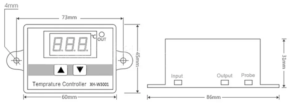 W3001 W3002 W3005 W1088 W1099 Digital Display Hygrometer Thermorelator Microcomputer Temperature Humidity Controller 12V 220V