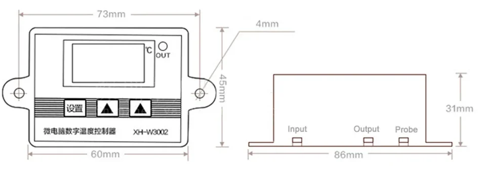 W3001 W3002 W3005 W1088 W1099 Digital Display Hygrometer Thermorelator Microcomputer Temperature Humidity Controller 12V 220V