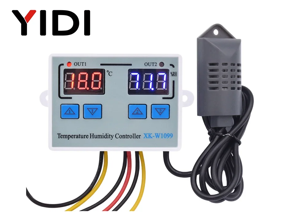 W3001 W3002 W3005 W1088 W1099 Digital Display Hygrometer Thermorelator Microcomputer Temperature Humidity Controller 12V 220V