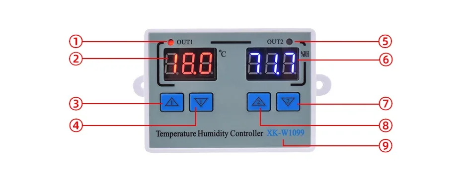W3001 W3002 W3005 W1088 W1099 Digital Display Hygrometer Thermorelator Microcomputer Temperature Humidity Controller 12V 220V