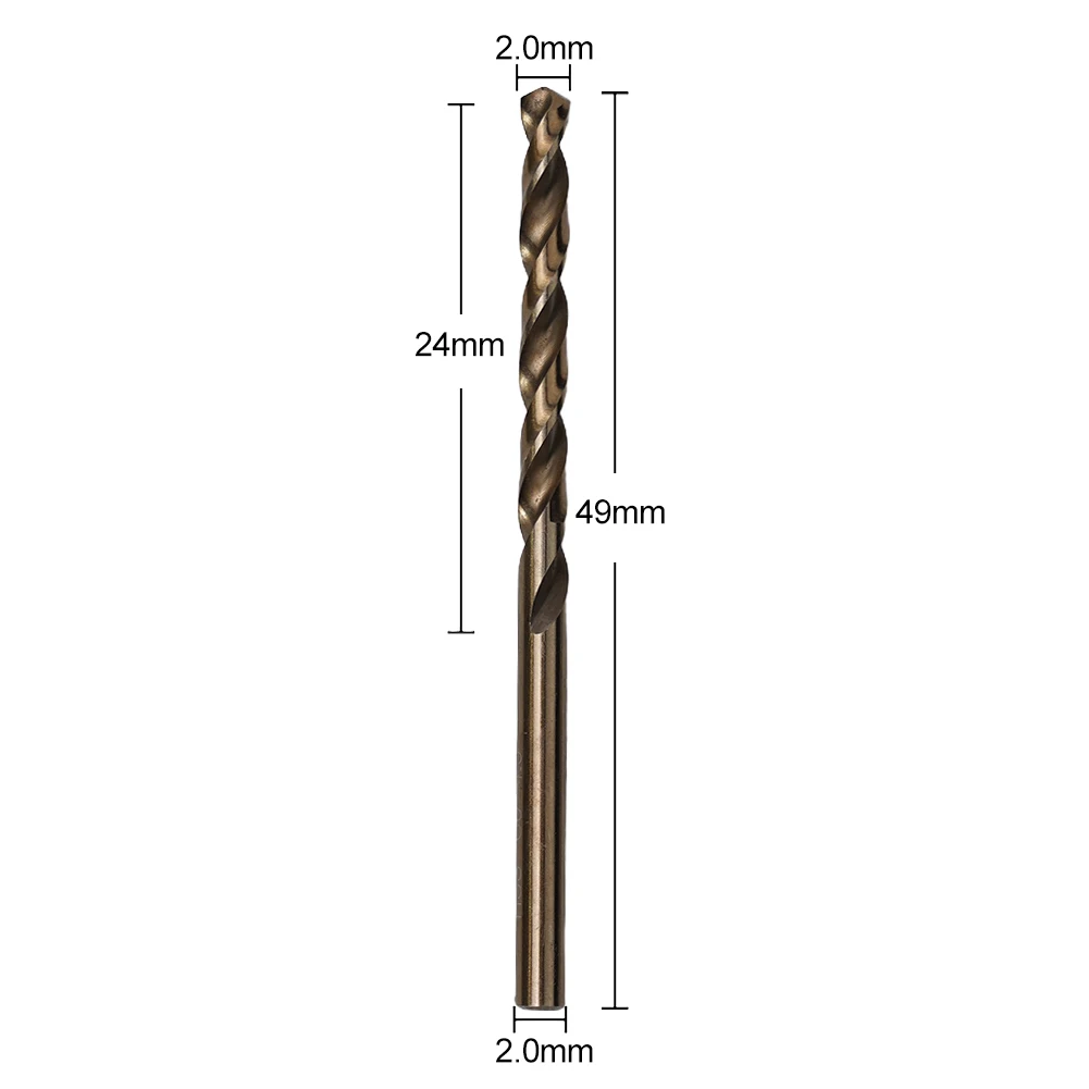 1mm-13mm Cobalt HSS Drill Bit M35 For Stainless Steel Drilling Metalworking Electric Drill Bit Drill Manual Drill Chuck