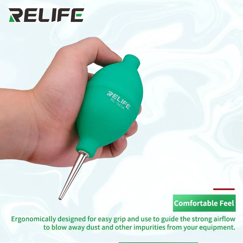 RELIFE 2in1 Phone Repair Dust Cleaner Air Blower Ball Cleaning Pen for Phone PCB PC Keyboard Dust Removing Camera Lens Cleaning