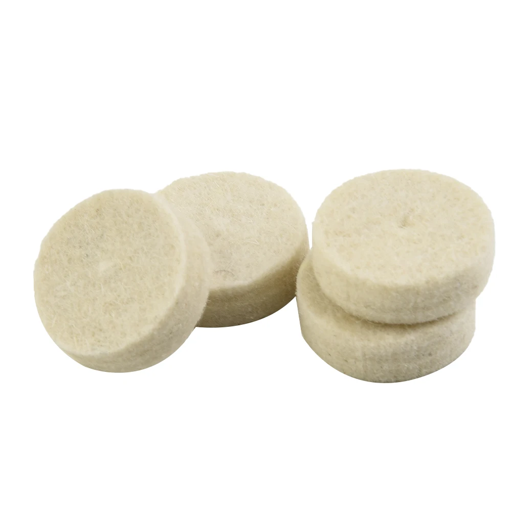 33pcs Wool Felt Polishing Wheel Cloth Buffing Disc Jewelry Mirror Sanding Pads 3mm Shank For Drill Rotary Tool