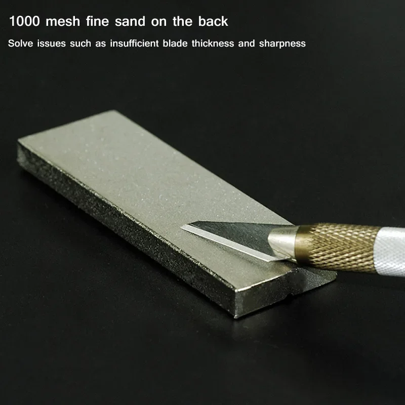 AMAOE M40 Gold Steel Whetstone for Tweezers Correcting Repair Blade Soldering Tips Double Sided Polishing Grinding Tool Repair