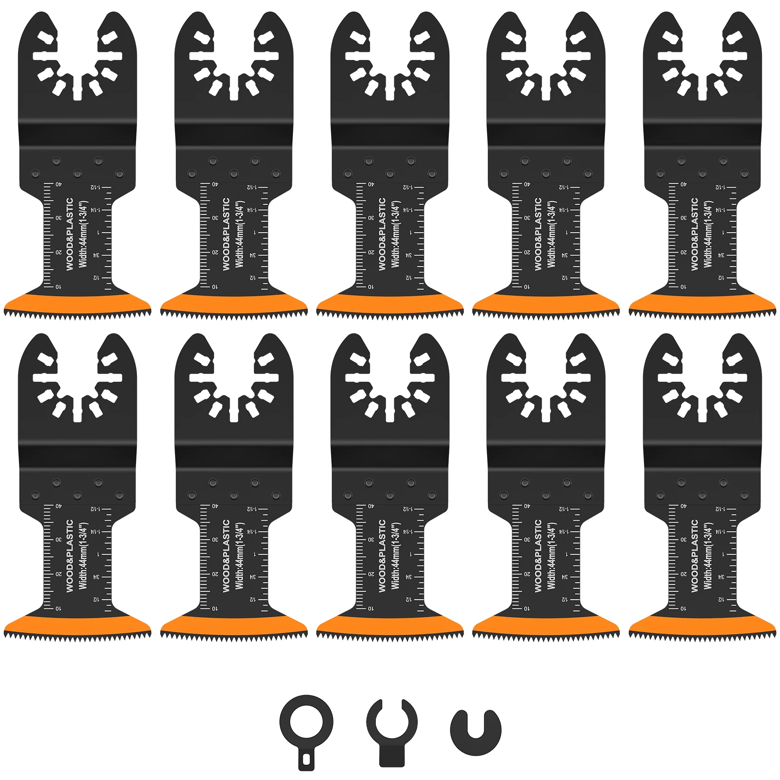 8/10Pcs Japanese Oscillating Saw Blades HighCarbon teel Bi-Metal Curved edge Multitool Blades Sharp Wear Resistant Cutter Blade