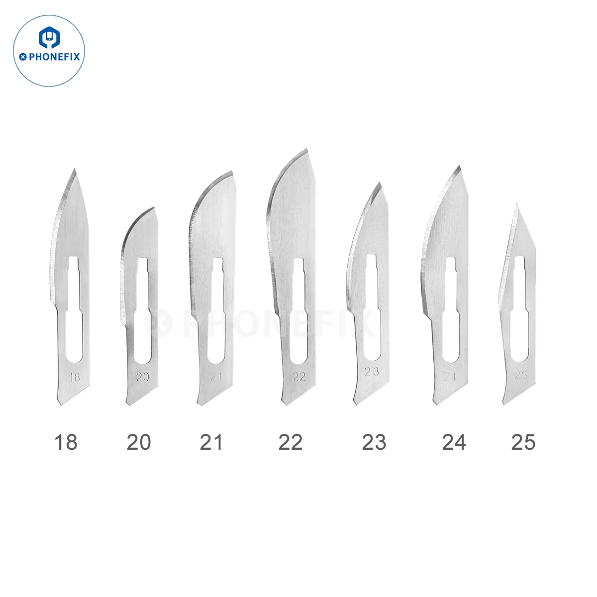 10pcs Carbon Steel Carving Scalpel Knife 10# 21# 23# 24# 25# Surgical Blades DIY Cutting Motherboard BGA Repair Surgical Knife
