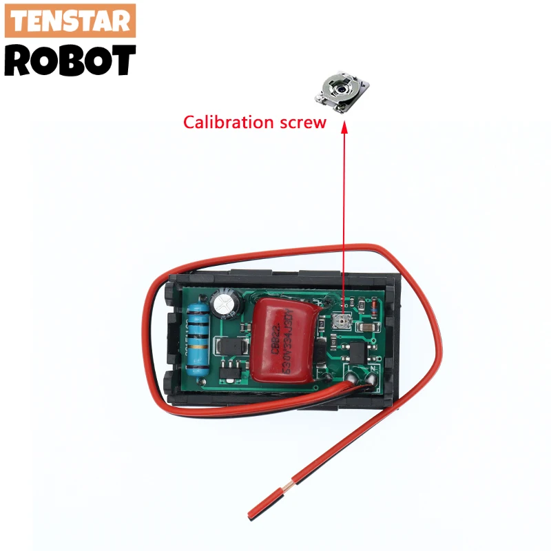 AC 70-500V 0.56" LED Digital Voltmeter Voltage Meter Volt Instrument Tool 2 Wires Red Green Blue Display 110V 220V DIY 0.56 Inch