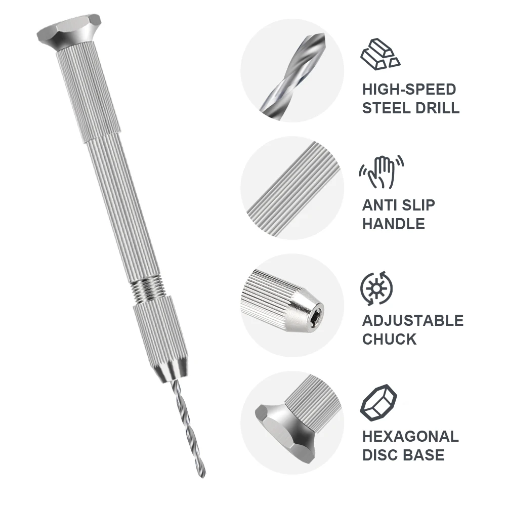 CMCP Mini HSS Spiral Drill Bits Set 0.3mm-1.6mm for Jewellery Watch Repair Model Making Craft Work Mini Drill Bit