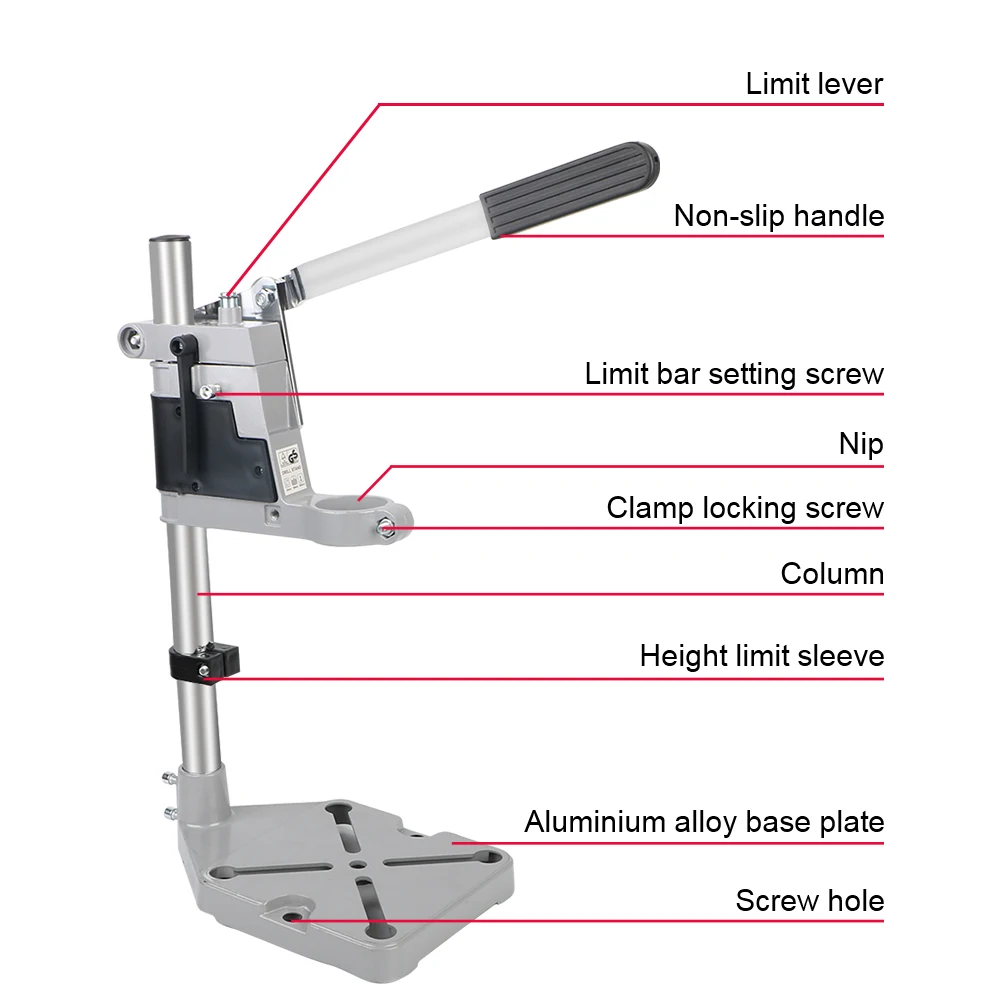 For Woodwork Rotary Tool 400mm Electric Drill Bracket Drill Holder Power Grinder Accessories Bench Drill Stand Base Frame