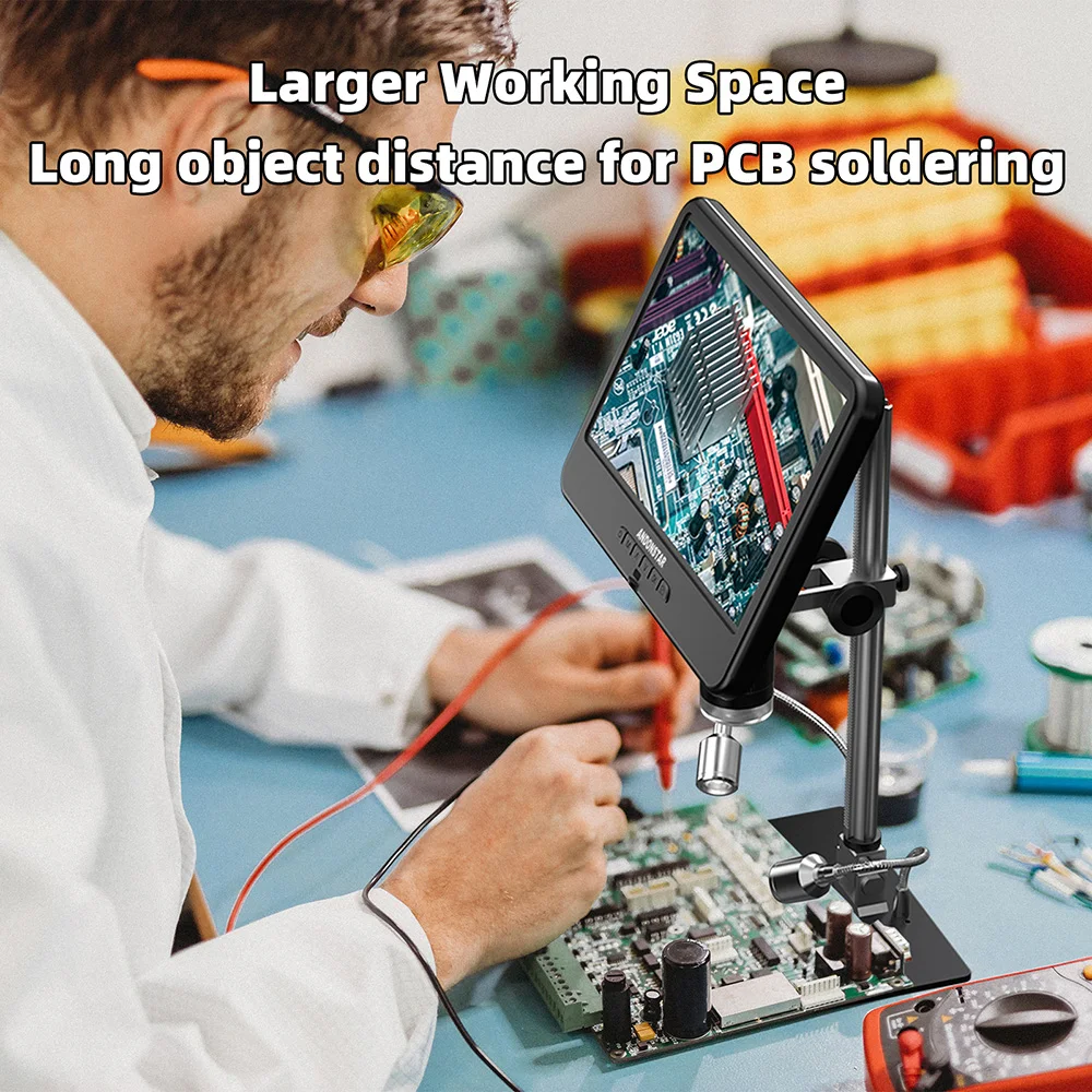 Andonstar Hot AD210 Digital Microscope 10.1 inch Adjustable LCD for Electronics Repair Microscope PCB/SMD Soldering Microscopio