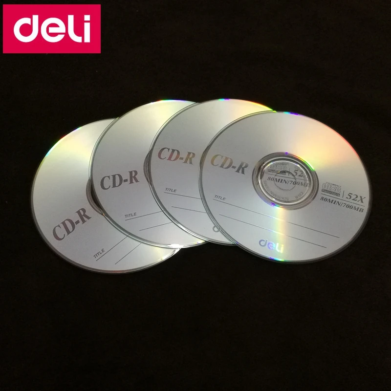 1/2/4PCS Deli 3725 CD-R Blank Discs Recordable Compact Disc 700MB/80min/52x CD-R BLANK Discs Single Piece