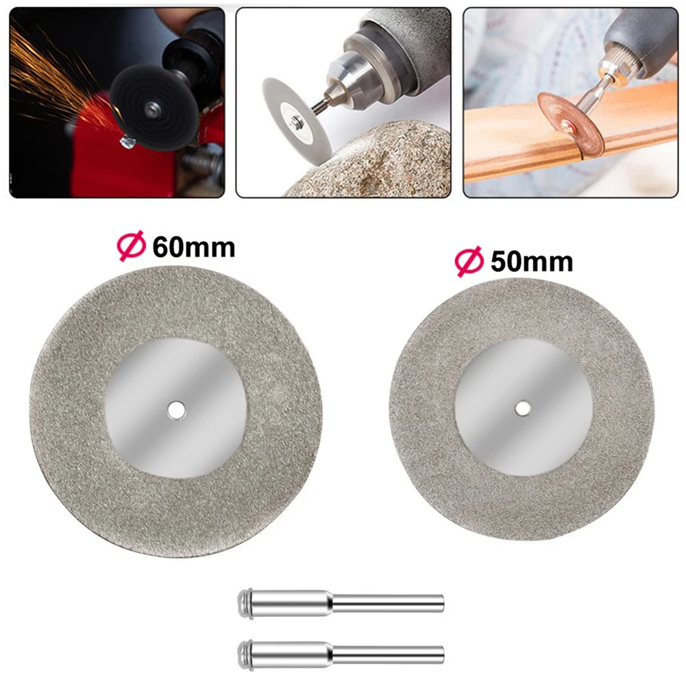 Mini Diamond Cutting Disc Set For Rotary Accessories 40 50 60mm Diamond Grinding Wheel Rotary Circular Saw Blade Abrasive