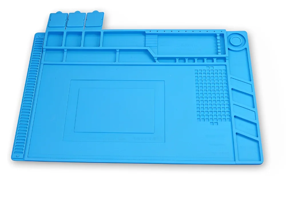 Silicone Soldering Mat ESD Antistatic Heat Insulation Motherboard Electronics Phone Repair Maintenance Working Platform Pad