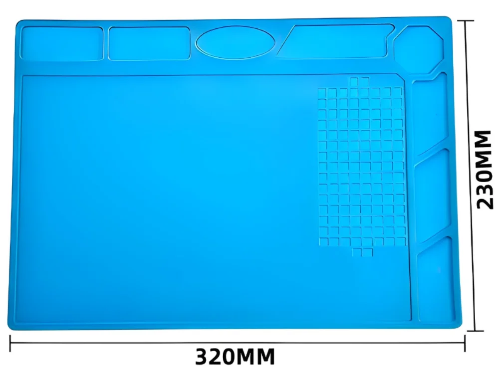 Silicone Soldering Mat ESD Antistatic Heat Insulation Motherboard Electronics Phone Repair Maintenance Working Platform Pad