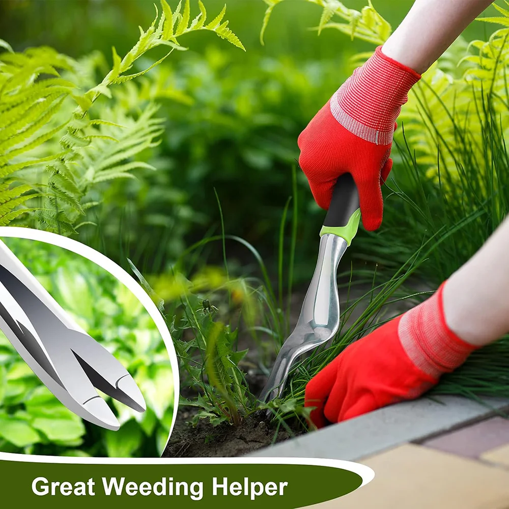 Hand Weeder Tool Weed Puller Tool for Garden Weeding Digger Tool with Ergonomic Handle for Weed Removal Farmland Transplantation