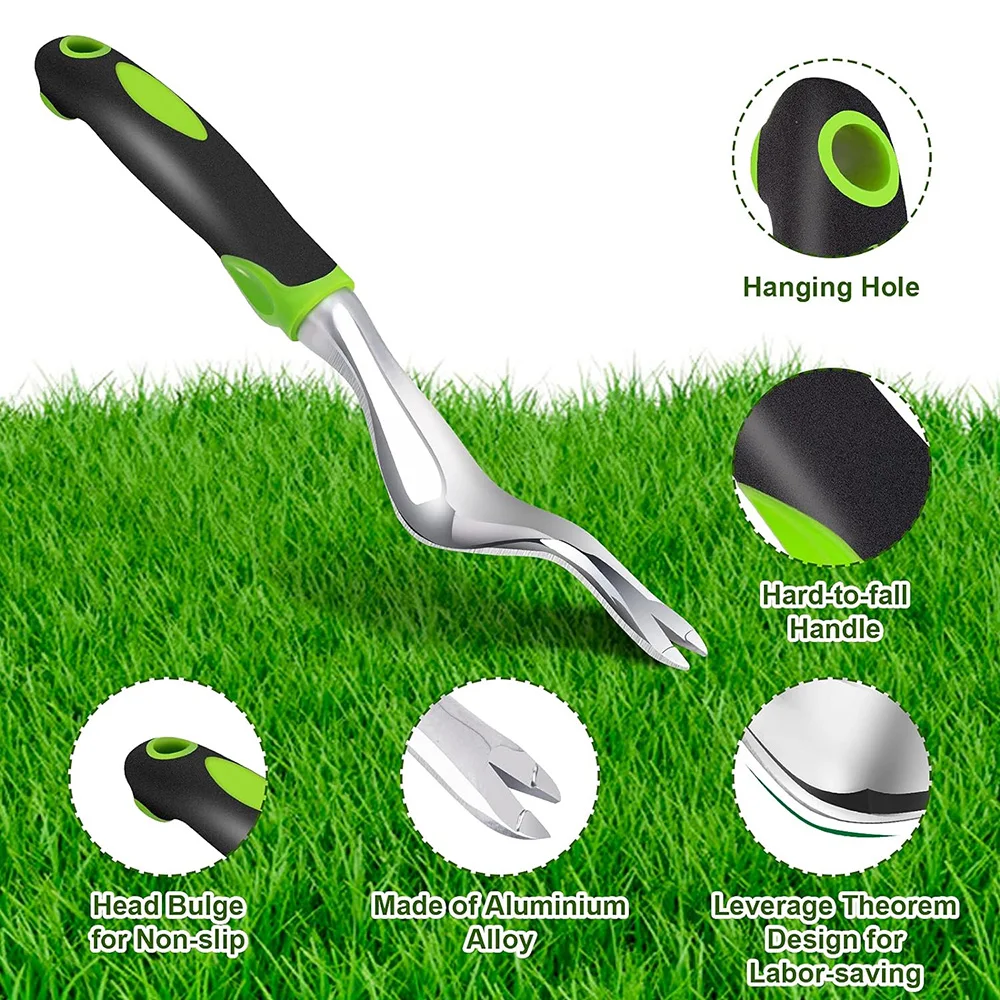Hand Weeder Tool Weed Puller Tool for Garden Weeding Digger Tool with Ergonomic Handle for Weed Removal Farmland Transplantation