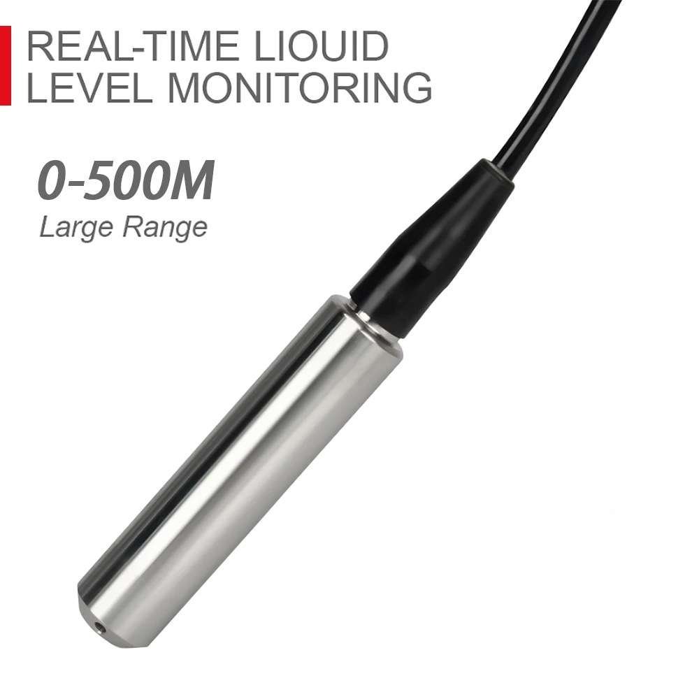 EARU 4-20mA 0-5V 0-10V 0-10M Oil Liquid Water Level Sensor Transmitter Probe Pump Controller Float Switch for Water Tank Pool