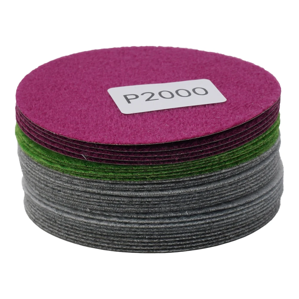 30pcs Water/Dry Sanding Paper 3inch 75mm Hook & Loop Sanding Disc 800 1000 1200 1500 2000 3000 Grit Sand Paper Abrasive Tools