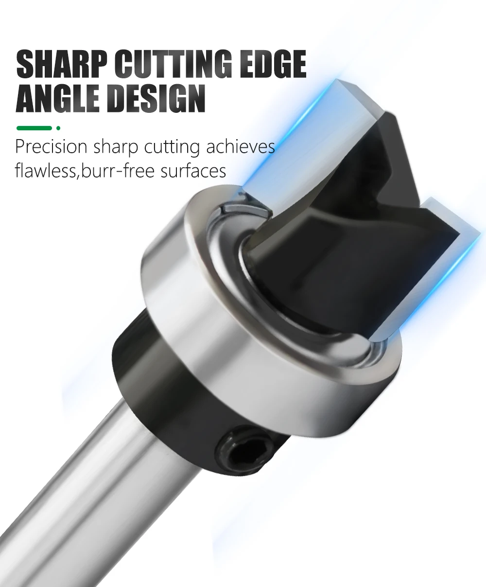 LAVIE 1pc 6mm 1/4"Shank Bearing Straight Router Bit Cutter Milling Cutter Woodworking Tools C06013A