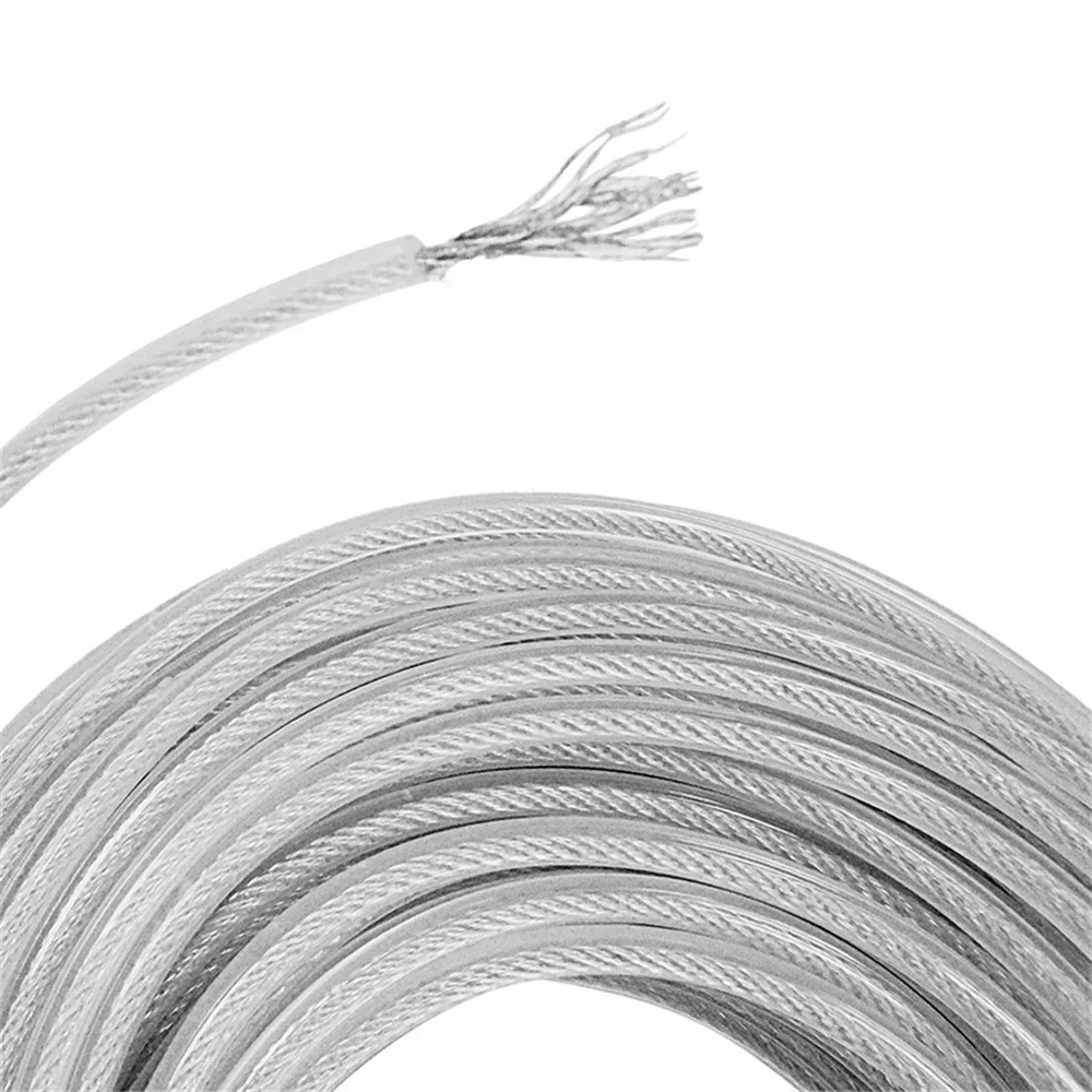 2.0/2.4/2.7/3.0/4.0mm*15m Steel Wire Nylon Grass Trimmer Line Round Brushcutter Trimmer Rope Brush Cutter Wires Rope Accessories