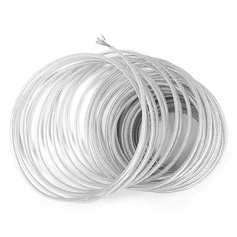 2.0/2.4/2.7/3.0/4.0mm*15m Steel Wire Nylon Grass Trimmer Line Round Brushcutter Trimmer Rope Brush Cutter Wires Rope Accessories