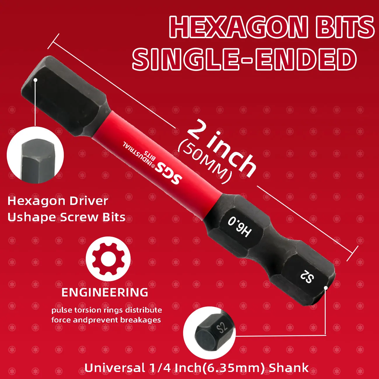 12/24 Piece Set of S2 Steel Hex Impact Bits, Strong Magnetic and Anti-Torsion, Transparent Box Storage, Industrial-Grade Repair Tools