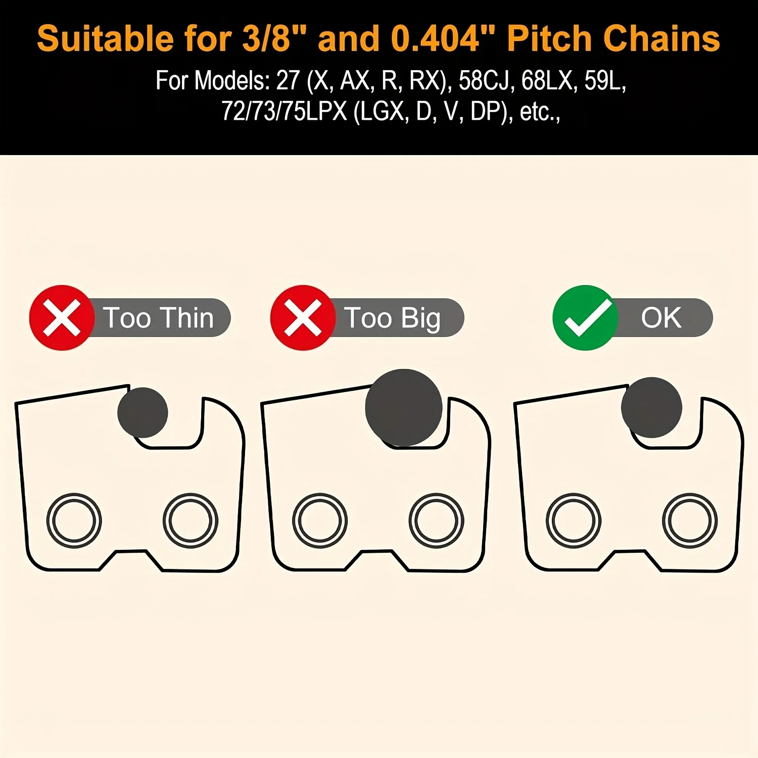 Circular Chainsaw Chain Sharpening File Woodworking Chain Saw File