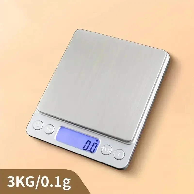 3kg-0.1g High precision jewelry scale Mini electronic pocket weighing portable household kitchen scale food weighing precision