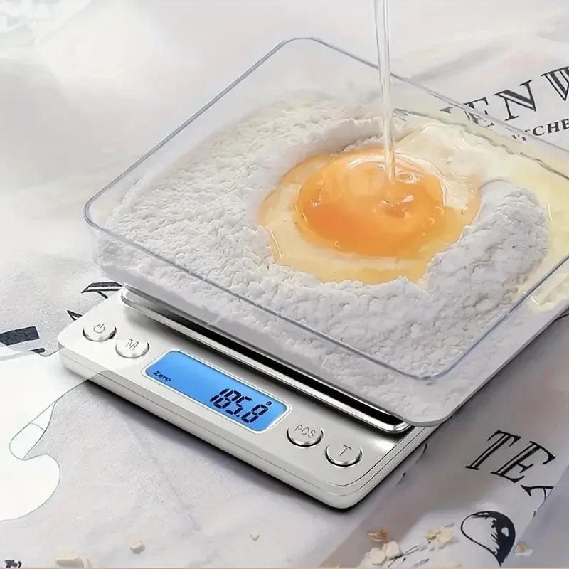 3kg-0.1g High precision jewelry scale Mini electronic pocket weighing portable household kitchen scale food weighing precision