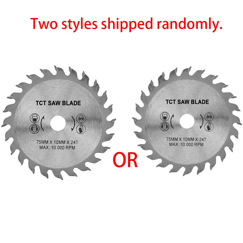 1/3pcs 75mm 3inch TCT Circular Saw Blade 24T Wood Cutting Dics Bore Diameter 10mm for Angle Grinder to Cutting Wood Plastic