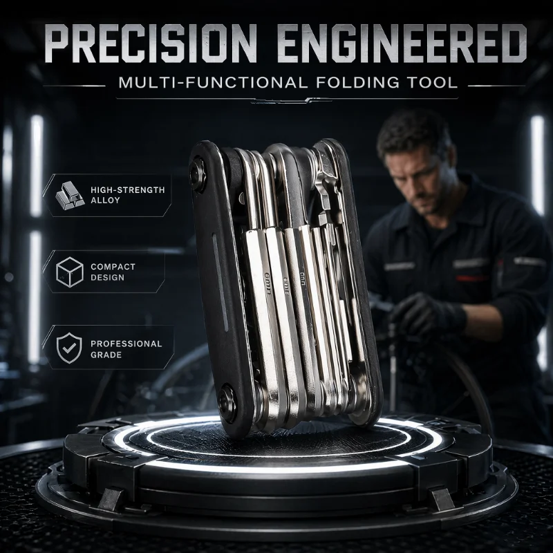 16-in-1 Socket Wrench Set, Non-Slip Rotating Head. Durable Stainless Steel for Home & Car Repairs. Easy & Universal Tool