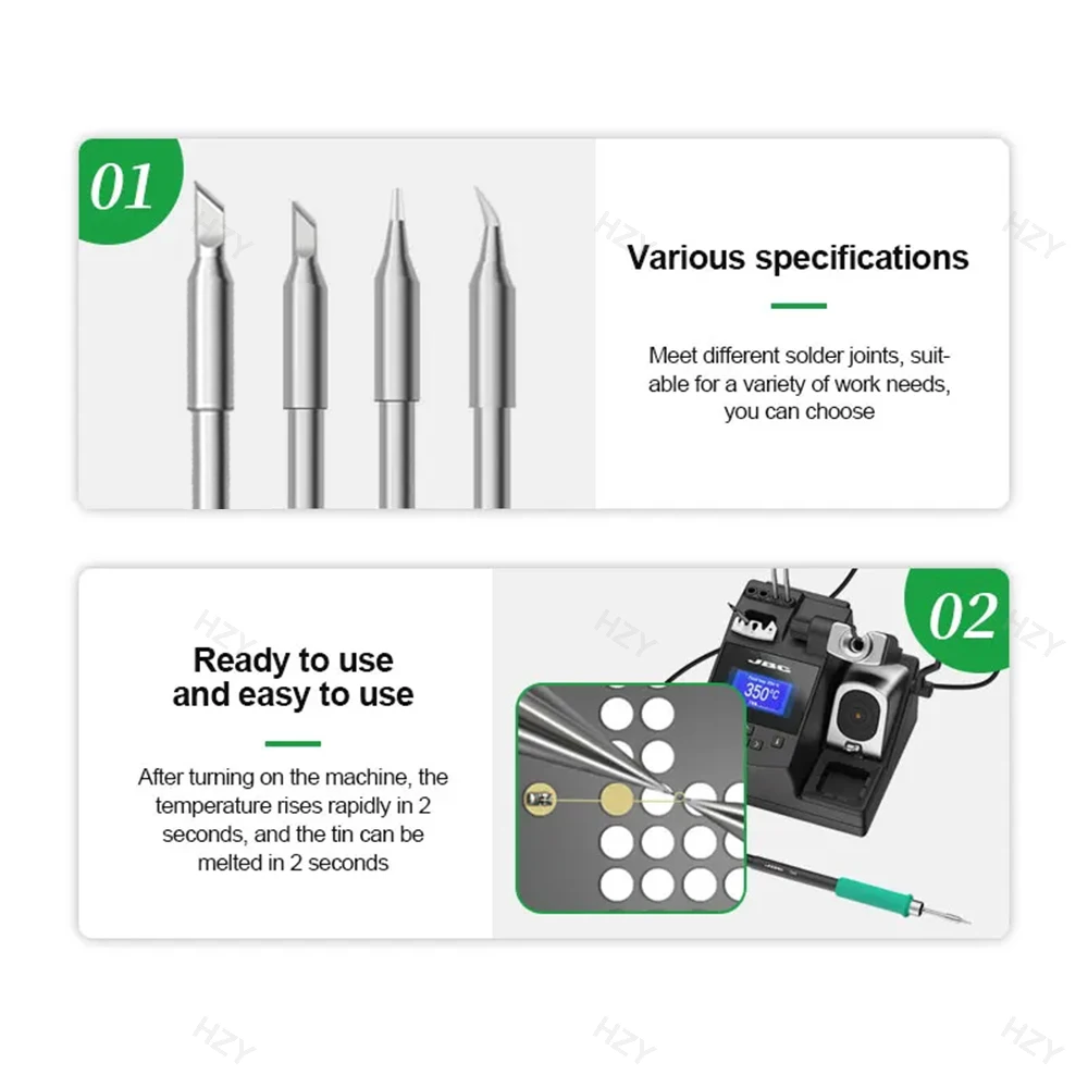 RELIFE RL-T245 Tips Universal C245 Soldering Iron Tip Compatible For Xsoldering Sugon Soldering Station GVM Aixun Handle